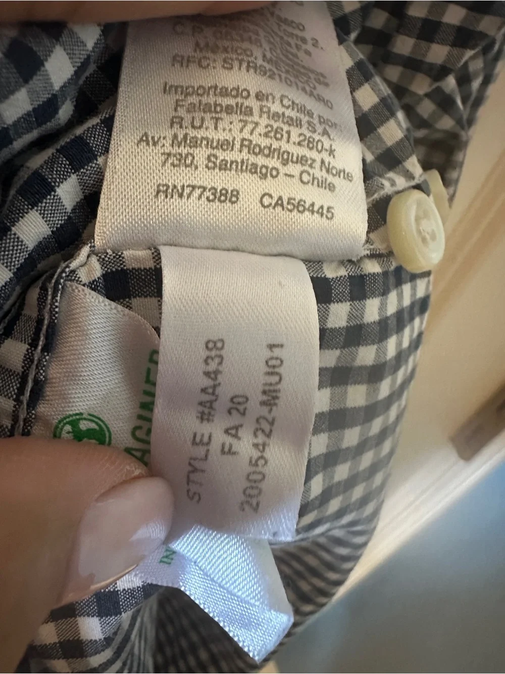 J.Crew Secret Wash Stretch Gingham Button Down Shirt Organic Cotton Preppy Slim